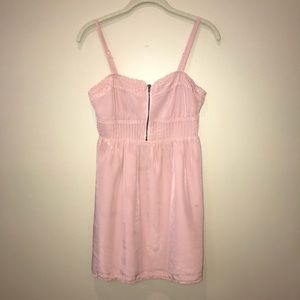 Pink mini dress